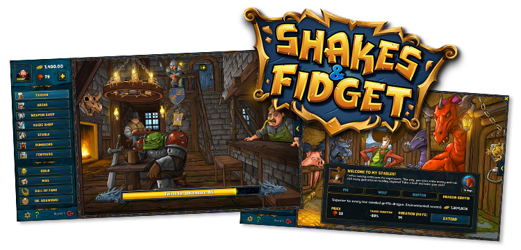 Shakes & Fidget, Playa Games